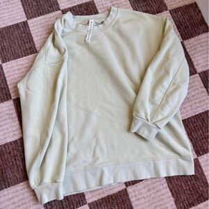 Lululemon green pullover sweatshirt